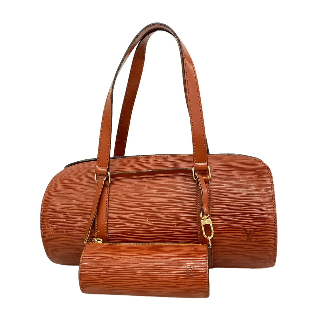 Louis Vuitton Epi Soufflot Handbag M52223 Kenya Brown Women's
